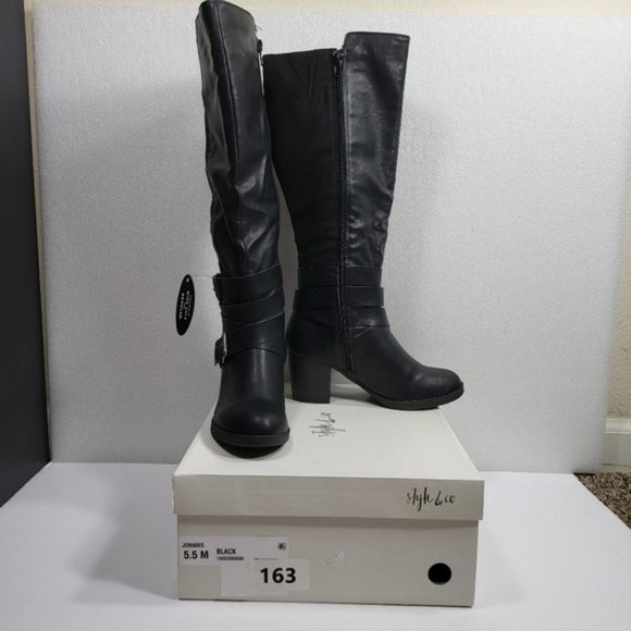 Style & CO Women Jomaris Leather Boots SIZE-5.5-M COD/163 - Picture 2 of 6